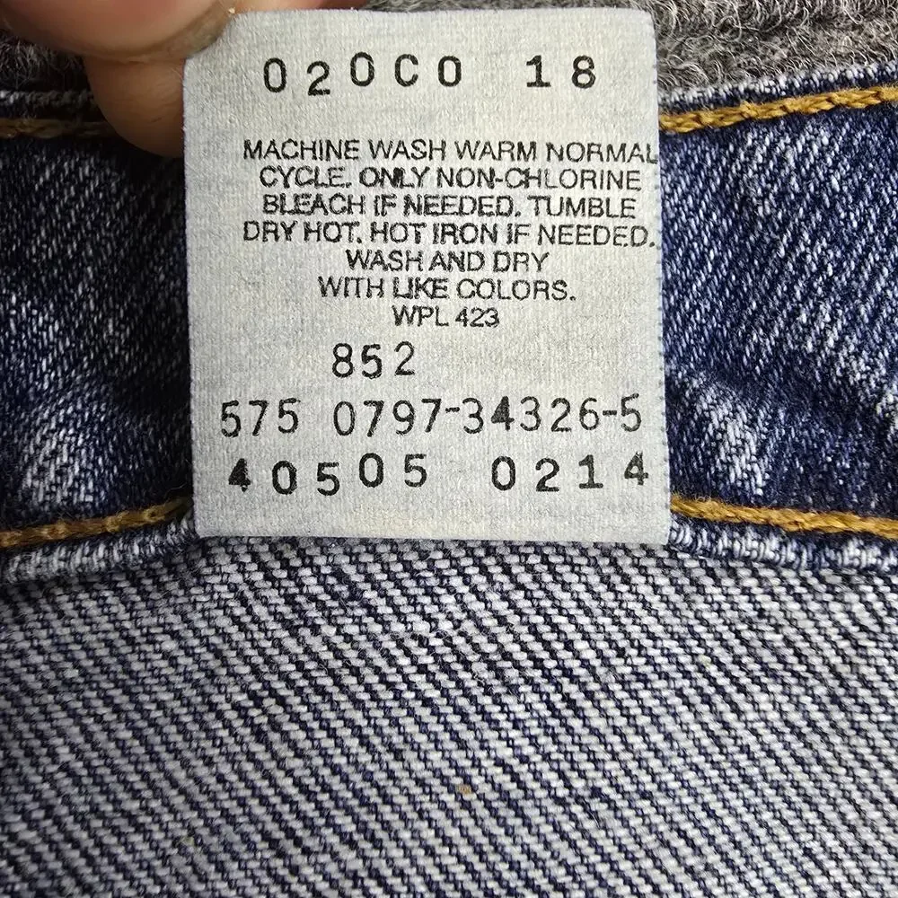 Vintage 90s Levi's 505 Jeans USA Orange Tab NWT Deadstock 36x36 Regular Straight
